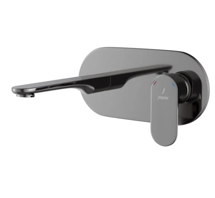 Jaquar Exposed Part Kit of Single Lever Basin Mixer Wall Mounted - Black Chrome (OPP-BCH-15233NKPM)