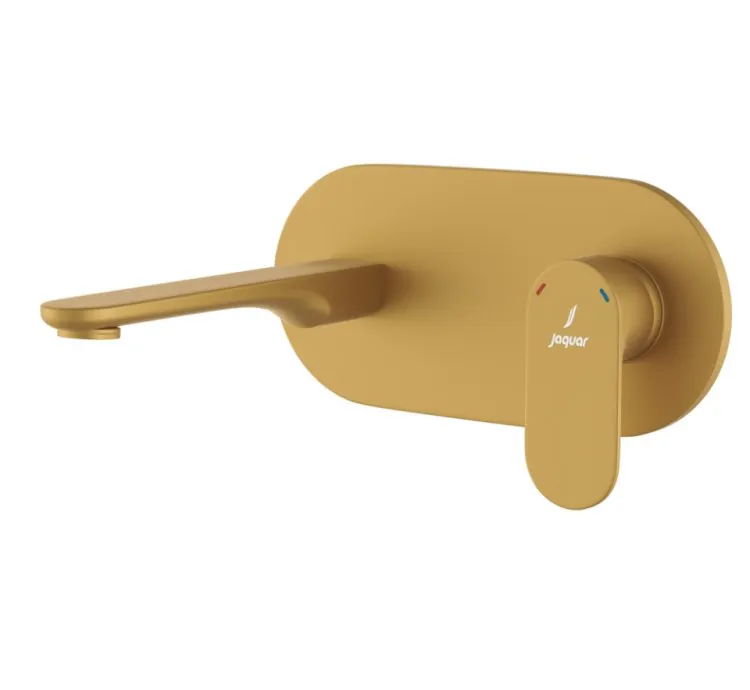Jaquar Exposed Part Kit of Single Lever Basin Mixer Wall Mounted - Gold Matt PVD (OPP-GMP-15233NKPM)