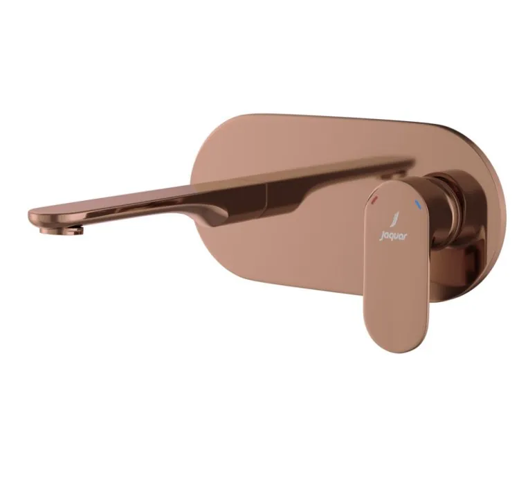 Jaquar Exposed Part Kit of Single Lever Basin Mixer Wall Mounted - Blush Gold PVD (OPP-BGP-15233NKPM)