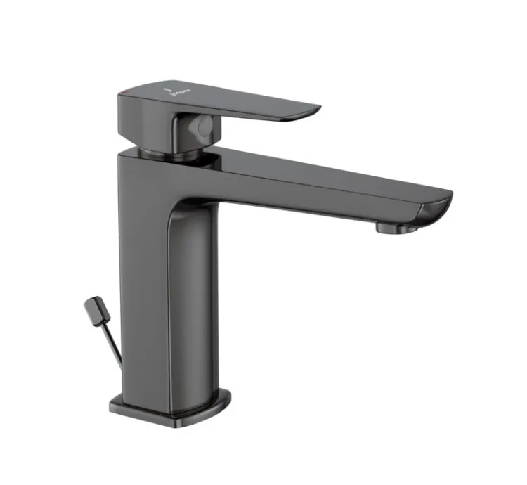 Jaquar Single Lever Basin Mixer with Popup Waste - Black Chrome (KUP-BCH-35051BPM)