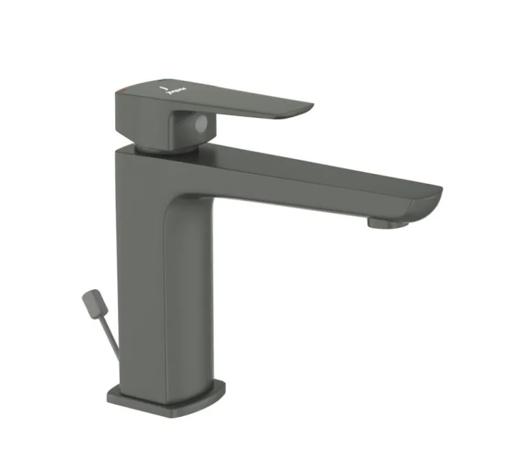 Jaquar Single Lever Basin Mixer with Popup Waste - Graphite (KUP-GRF-35051BPM)