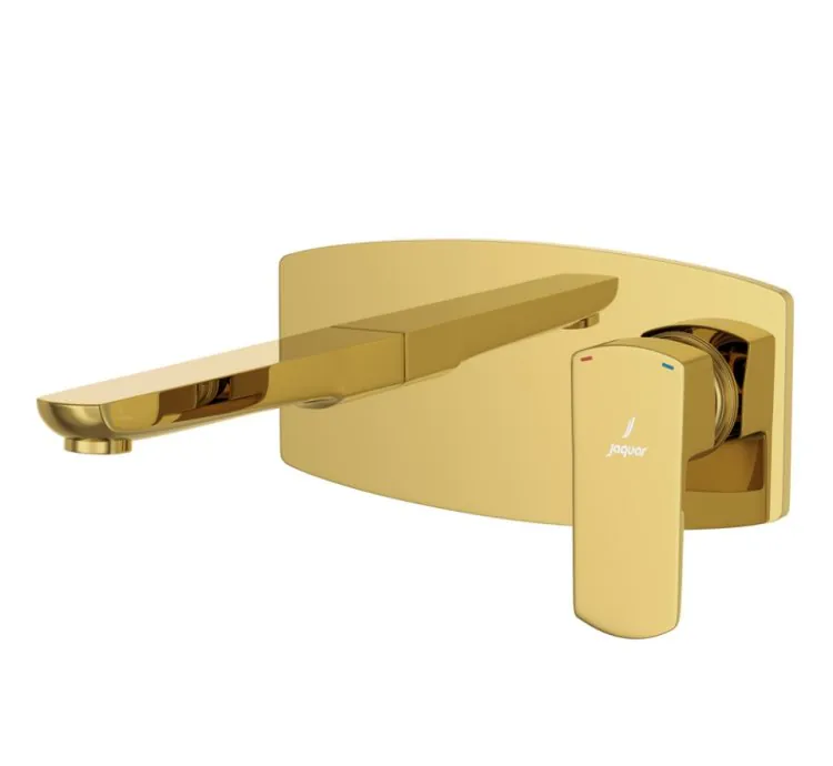 Jaquar Exposed Part Kit of Single Lever Basin Mixer Wall Mounted - Gold Bright PVD (KUP-GBP-35233NKPM)