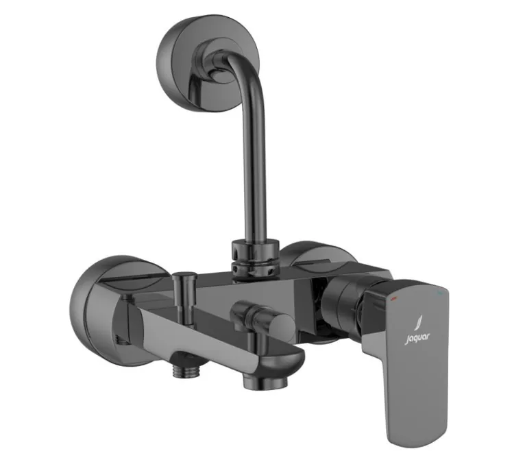 Jaquar Single Lever Wall Mixer 3-in-1 System - Black Chrome (KUP-BCH-35125PM)