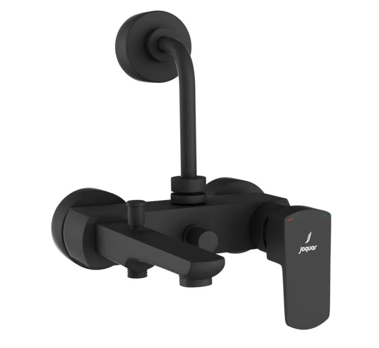 Jaquar Single Lever Wall Mixer 3-in-1 System - Black Matt (KUP-BLM-35125PM)