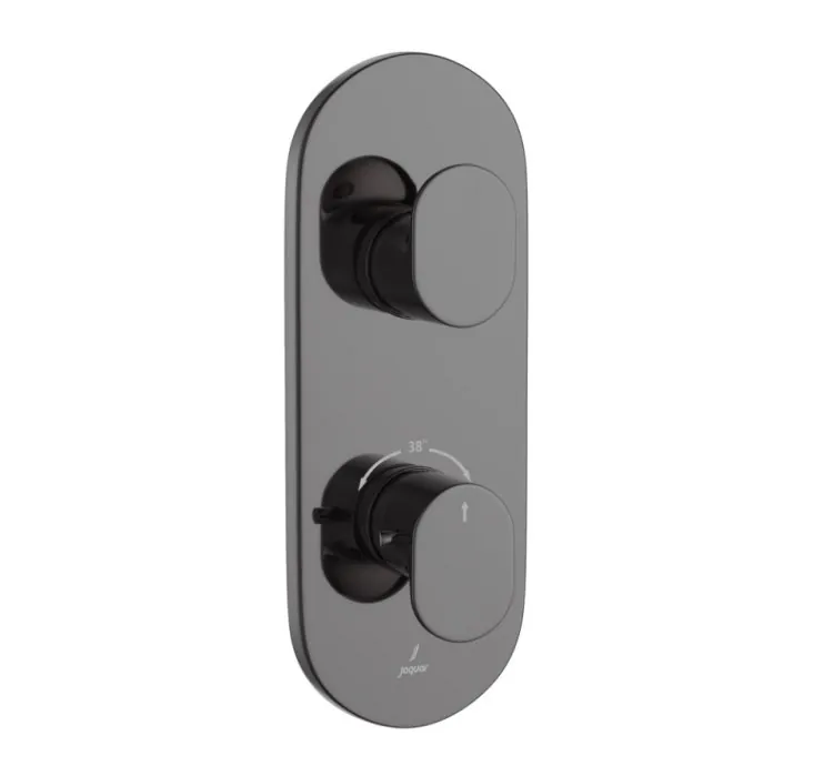 Jaquar Thermostatic Shower Mixer - Black Chrome (OPP-BCH-15661NKPM)