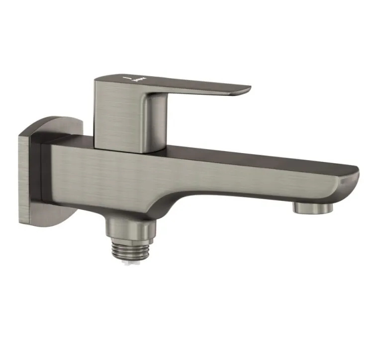Jaquar 2 Way Bib Cock - Stainless Steel (KUP-SSF-35041PM)