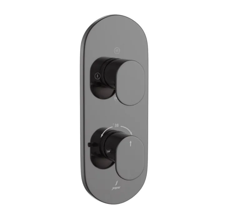 Jaquar Aquamax Thermostatic Shower Mixer - Black Chrome (OPP-BCH-15683NKPM)