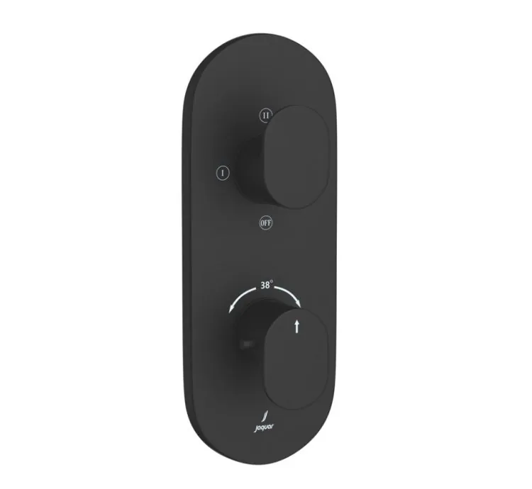 Jaquar Aquamax Thermostatic Shower Mixer - Black Matt (OPP-BLM-15683NKPM)