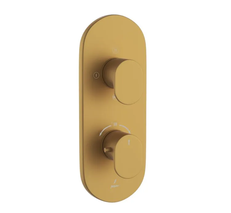 Jaquar Aquamax Thermostatic Shower Mixer - Gold Matt PVD (OPP-GMP-15683NKPM)