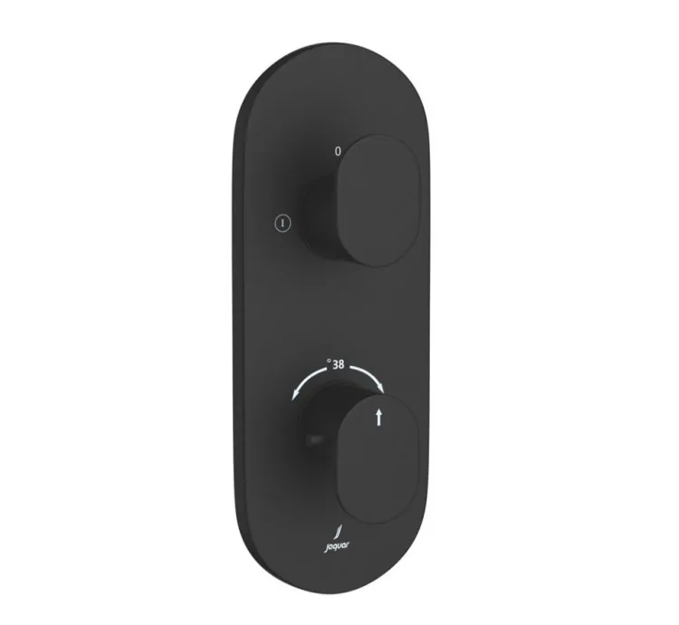 Jaquar Aquamax Thermostatic Shower Mixer - Black Matt (OPP-BLM-15681NKPM)