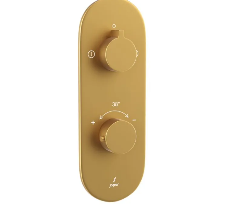Jaquar Aquamax Thermostatic Shower Mixer - Gold Matt PVD (OPP-GMP-15681NKPM)