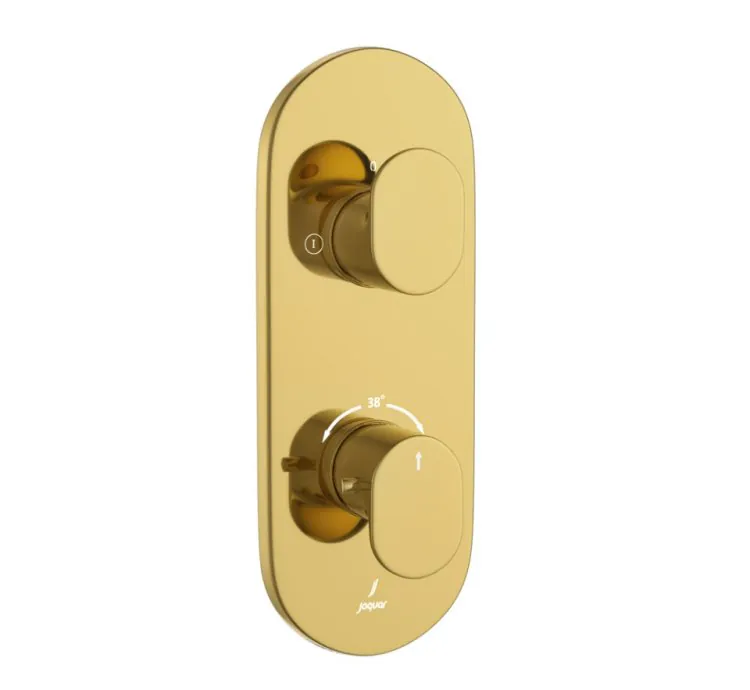 Jaquar Aquamax Thermostatic Shower Mixer - Gold Bright PVD (OPP-BGP-15681NKPM)
