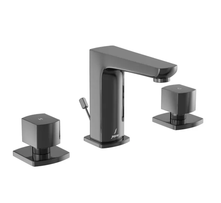 Jaquar 3-Hole Basin Mixer - Black Chrome (KUP-BCH-35191PM)