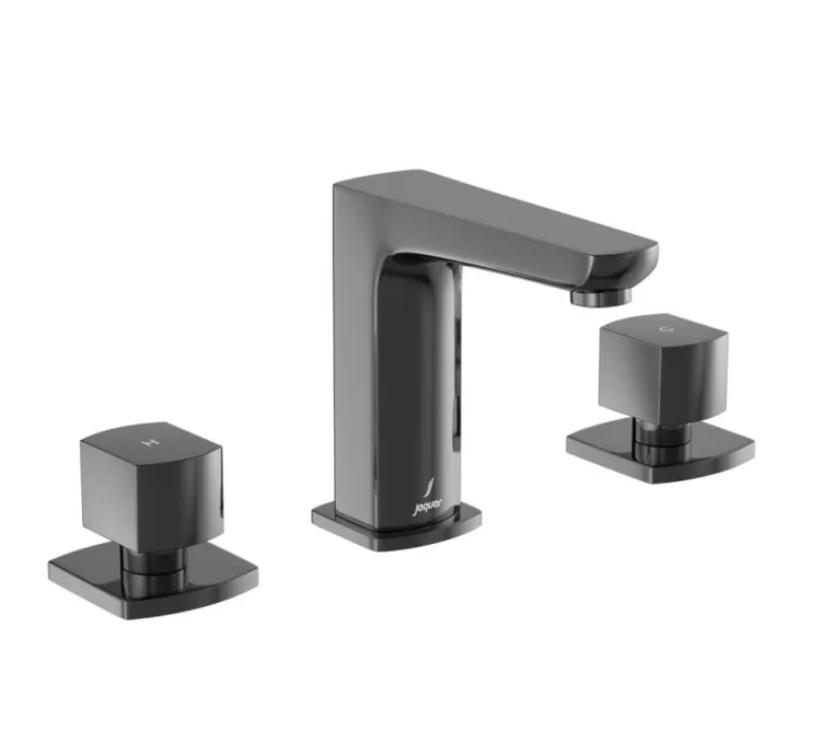 Jaquar 3-Hole Basin Mixer - Black Chrome (KUP-BCH-35189PM)