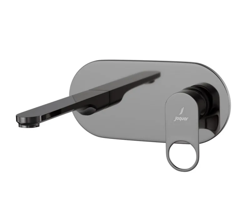 Jaquar Exposed Part Kit of Single Lever Basin Mixer Wall Mounted - Black Chrome (ORP-BCH-10233NKPM)