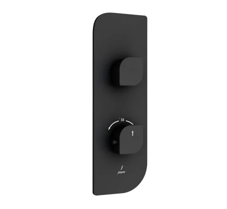 Jaquar  Aquamax Thermostatic Shower Mixer - Black Matt (ALI-BLM-85661NK)