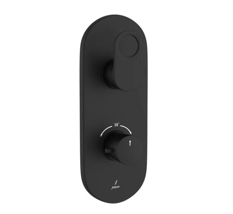 Jaquar Thermostatic Shower Mixer - Black Matt (ORP-BLM-10661NKPM)