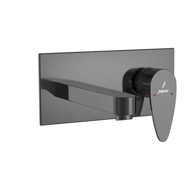 Jaquar Exposed Part Kit of Single Lever Basin Mixer Wall Mounted - Black Chrome (VGP-BCH-81233NK)