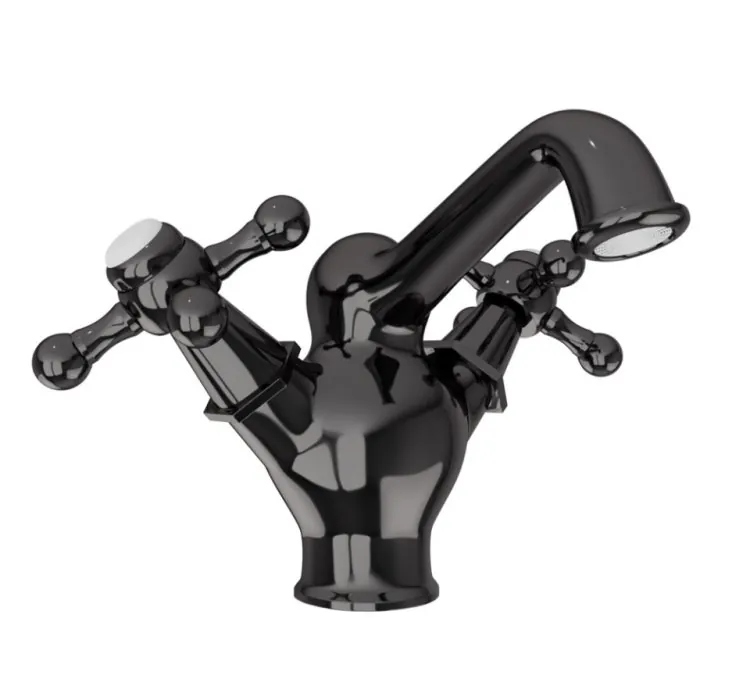 Jaquar Central Hole Basin Mixer - Black Chrome (QQT-BCH-7167B)