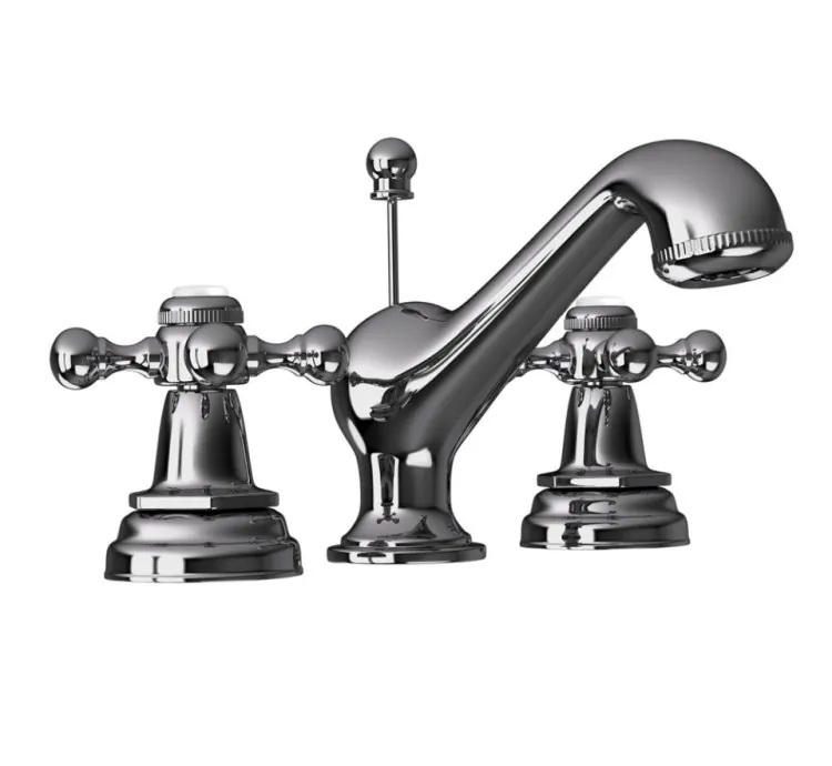 Jaquar 3-Hole Basin Mixer - Black Chrome (QQT-BCH-7191)