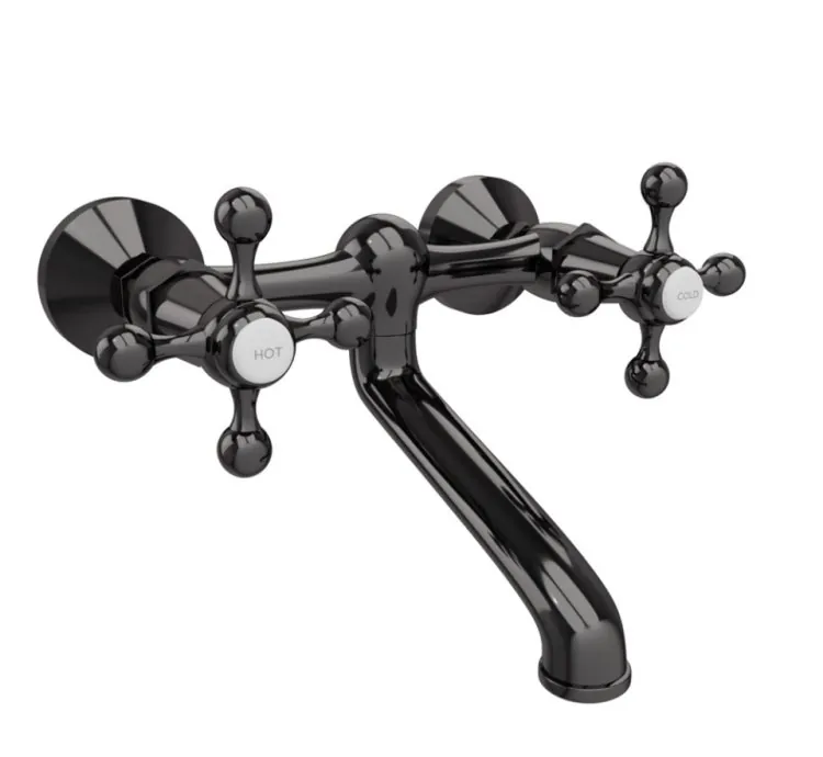 Jaquar Wall Mixer Non-Telephonic Shower Arrangement - Black Chrome (QQT-BCH-7219)