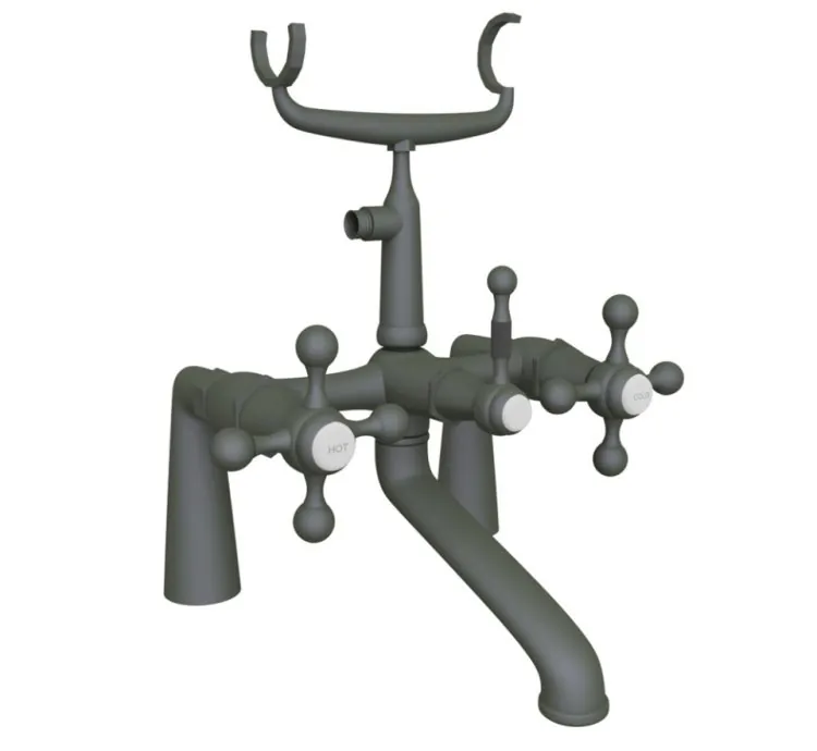 Jaquar Bath Tub Mixer (Exposed Straight Legs) - Graphite (QQT-GRF-7271)