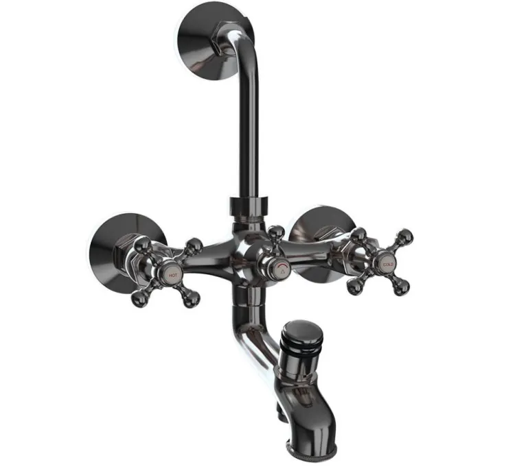 Jaquar Wall Mixer 3-in-1 System - Black Chrome (QQT-BCH-7281)
