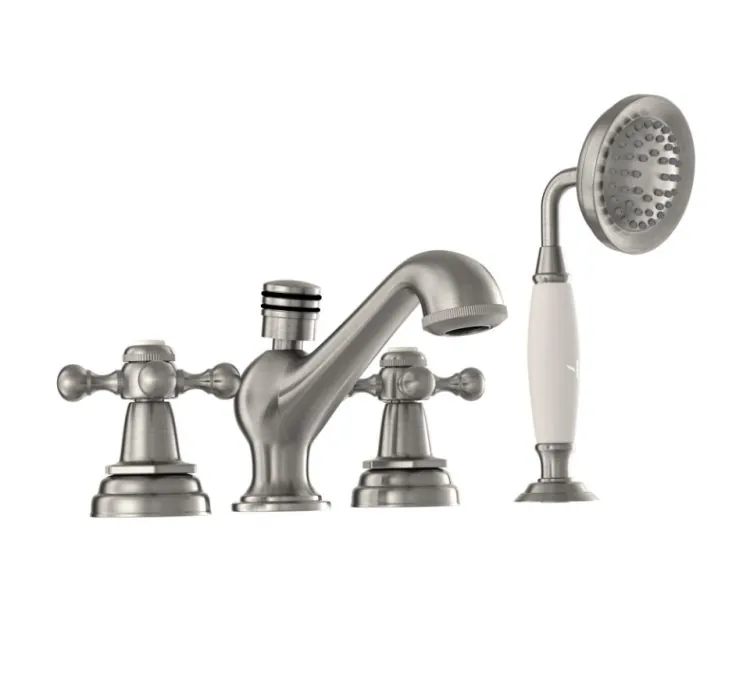 Jaquar 4-Hole Bath Tub Mixer - Stainless Steel (QQT-SSF-7277)