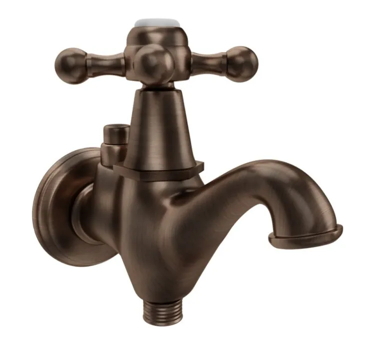 Jaquar 2 Way Bib Cock - Antique Copper (QQT-ACR-7041)
