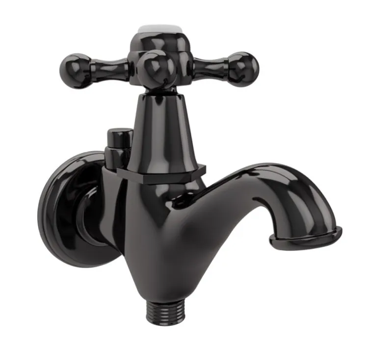 Jaquar 2 Way Bib Cock - Black Chrome (QQT-BCH-7041)