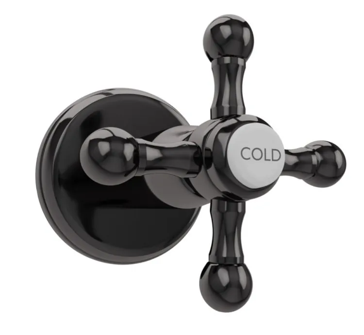 Jaquar Exposed Part Kit of Concealed Stop Cock - Black Chrome (QQT-BCH-7083K)