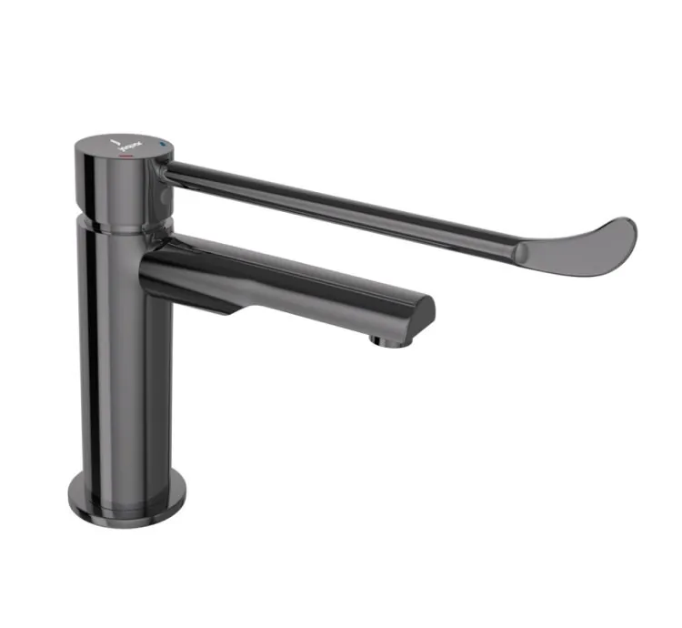 Jaquar Florentine Prime Single Lever Surgical Purpose Elbow Action Basin Mixer - Black Chrome (FLP-BCH-5033BPM)