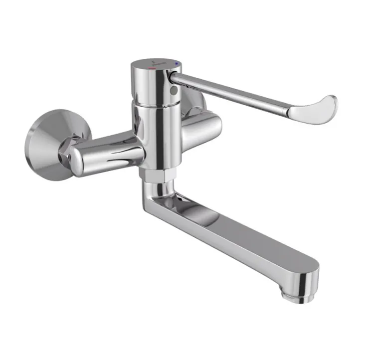 Jaquar Single Lever Surgical Purpose Elbow Action Sink Mixer (Wall Mounted) - Chrome (FLP-CHR-5166PM)
