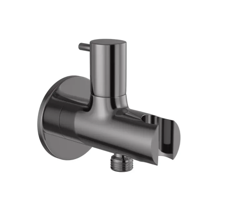 Jaquar Round Wall Outlet - Black Chrome (ALD-BCH-591R)