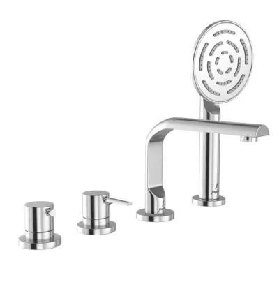 Jaquar 4-Hole Thermostatic Bath & Shower Mixer - Chrome (FLP-CHR-5677PM)