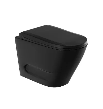 Jaquar Rimless Blind Installation Wall Hung WC - Black Matt (OPS-BLM-15953BIUFPM)