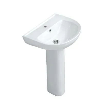 Jaquar Wall Hung Basin with full pedestal (FLS-WHT-5801)