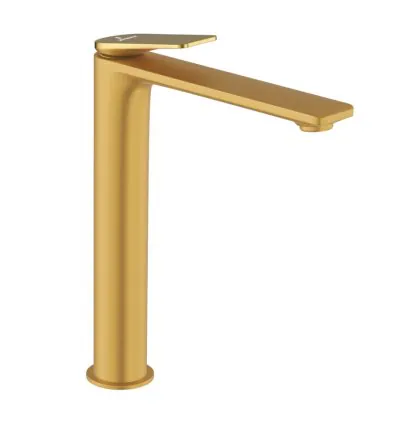 Jaquar Single Lever Tall Boy - Lever: Gold Bright PVD | Body: Gold Matt PVD