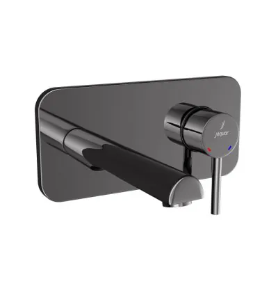 Jaquar Exposed Part Kit of Single Lever Basin Mixer Wall Mounted - Black Chrome