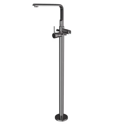 Jaquar Exposed Parts of Floor Mounted Single Lever Bath Mixer - Black Chrome