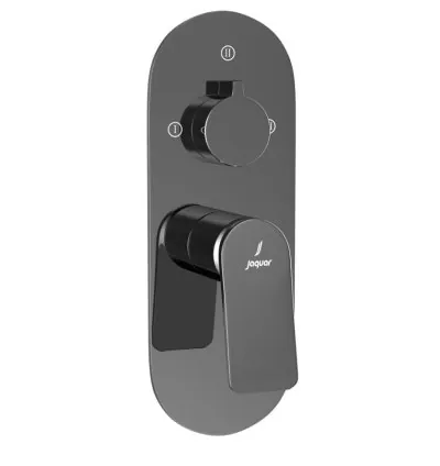 Jaquar Aquamax Exposed Part Kit of Single Lever Shower Mixer with 3-way diverter - Black Chrome