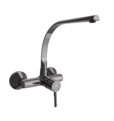 Jaquar Single Lever Sink Mixer - Black Chrome