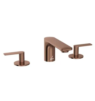 Jaquar 3-Hole Basin Mixer - Blush Gold PVD
