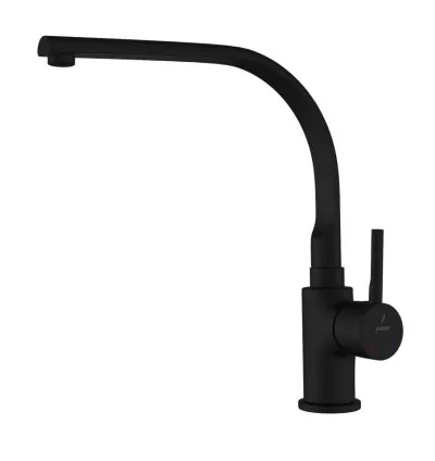 Jaquar Side Single Lever Sink Mixer - Black Matt
