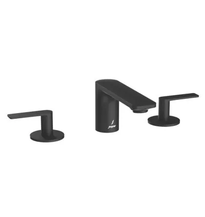 Jaquar 3-Hole Basin Mixer - Black Matt
