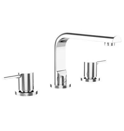 Jaquar 3-Hole Basin Mixer Round Spout - Chrome