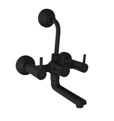 Jaquar Wall Mixer with Provision for Overhead Shower - Black Matt