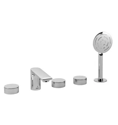 Jaquar 5-Hole Bath Tub Mixer - Chrome