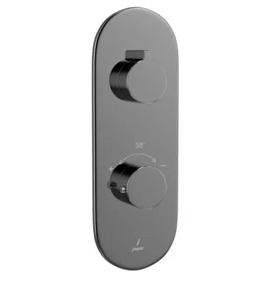 Jaquar Aquamax Thermostatic Shower Mixer - Black Chrome