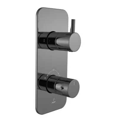 Jaquar Aquamax Thermostatic Shower Mixer - Black Chrome